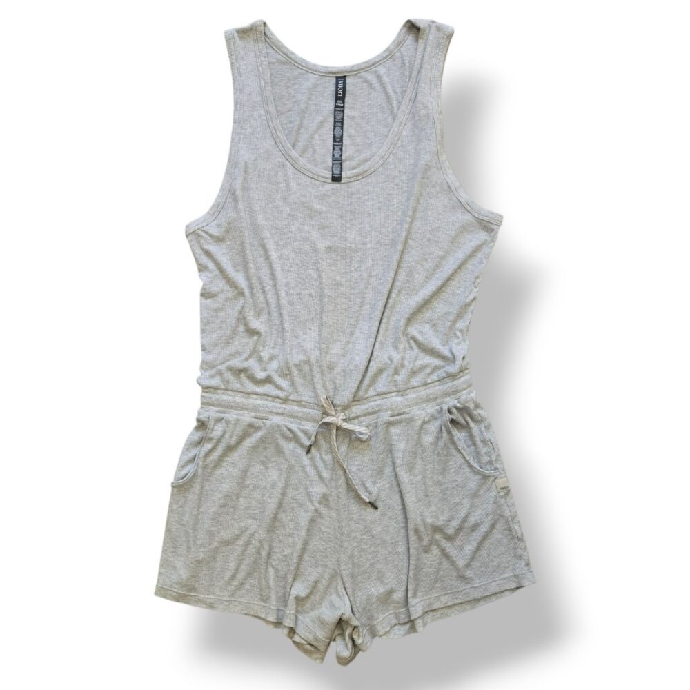 Vuori Torrey Ribbed Romper Grey Size XL Sleeveless EXTRA SOFT